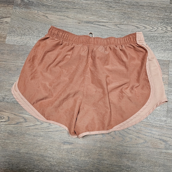 Nike Dri-FIT Tempo Women's LG Running Gym Shorts Lined Heather Orange - Picture 6 of 7